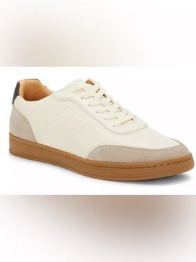 Vince Camuto Bayrd Low Top Men’s Sneakers – Size 11 – White Leather – Brand New